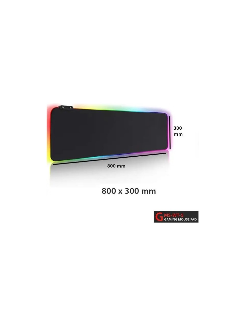 Bilişim Burada Wt-5 RGB Renkli LED Işık Yumuşak 250x350mm Oyun Mouse Pad